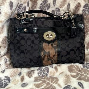 Black coach bag